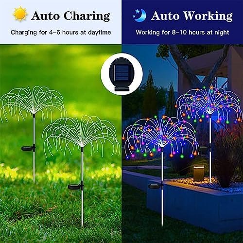 Outdoor Garden Waterproof Solar Firework Lights