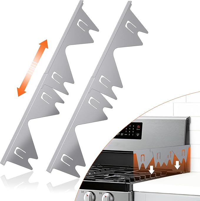 Stainless Steel Adjustable Retractable Stove Gap Covers