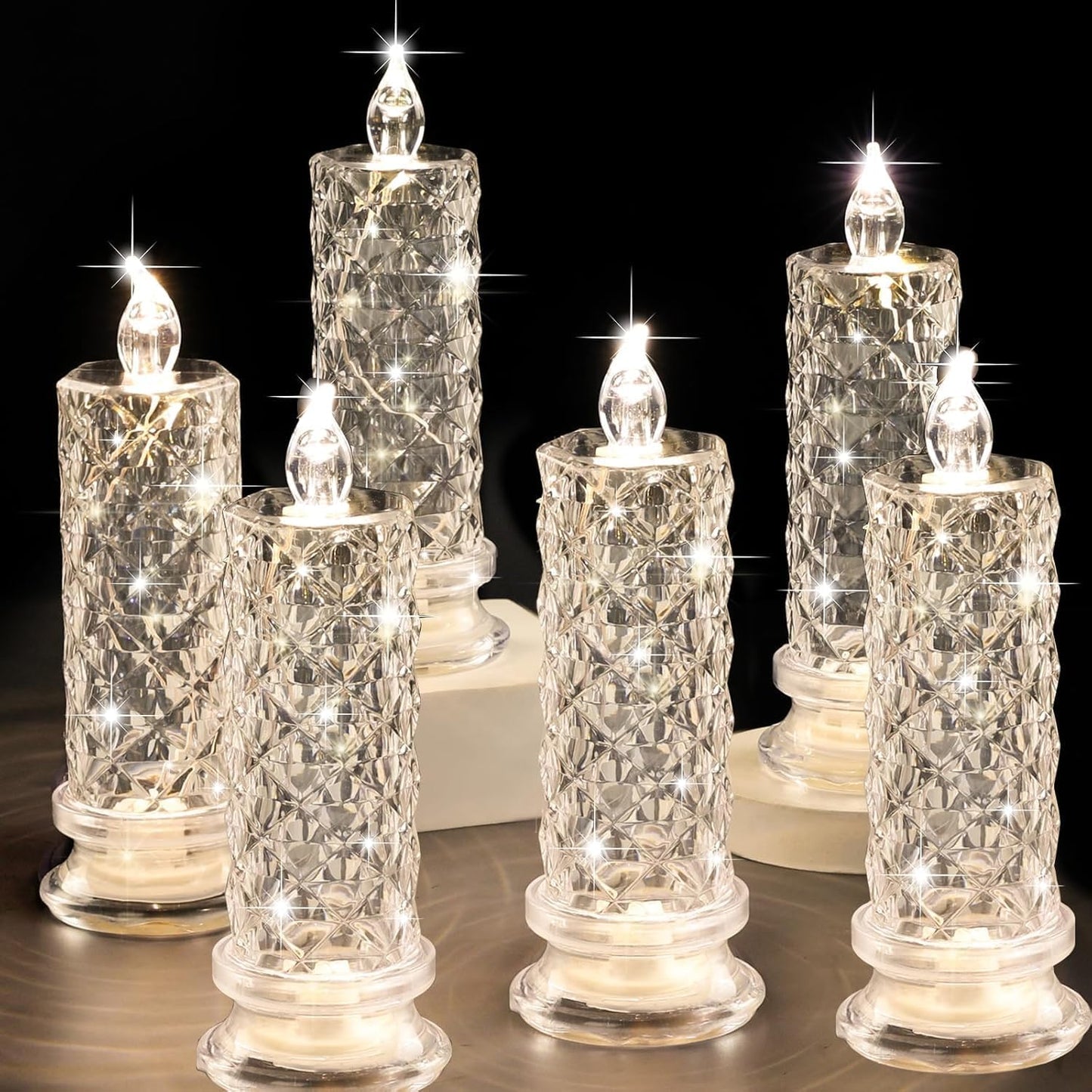 Rose Shadow LED Flameless Candle Lights