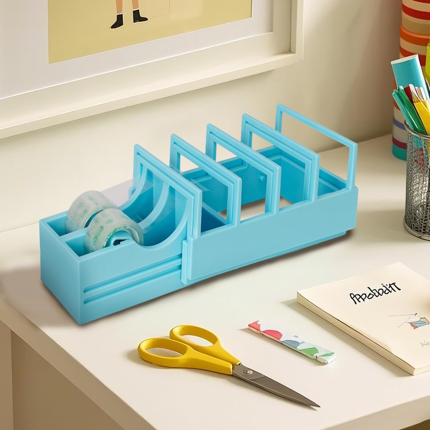 Desktop Tape Dispenser for Gift Wrapping & Crafts