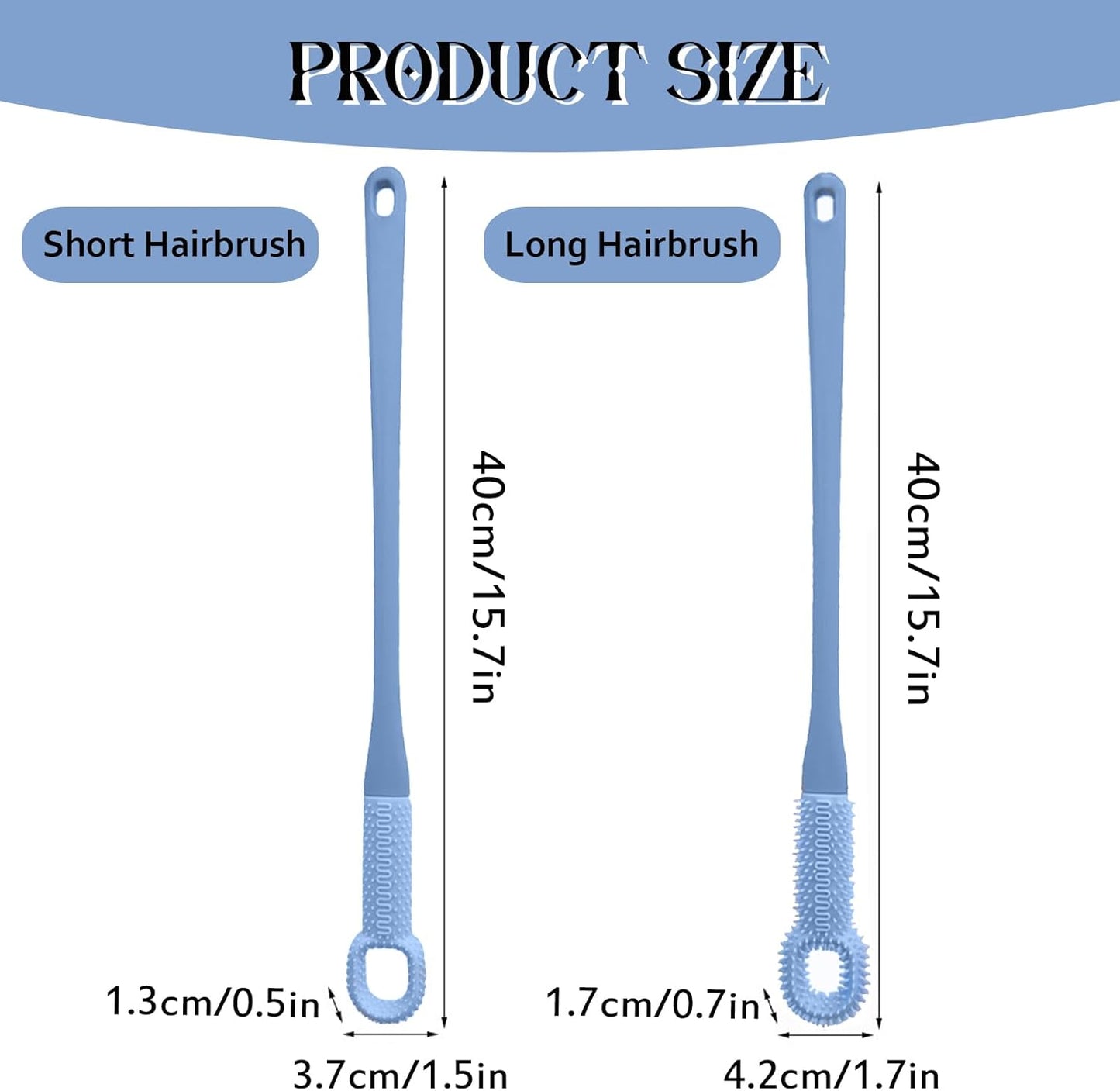 Long Handled Silicone Toe Cleaning Brush Set