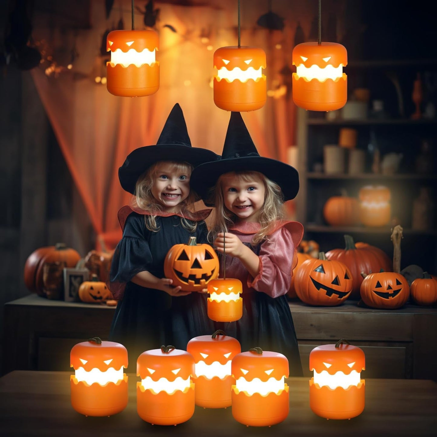 Foldabl Halloween Pumpkin Lantern