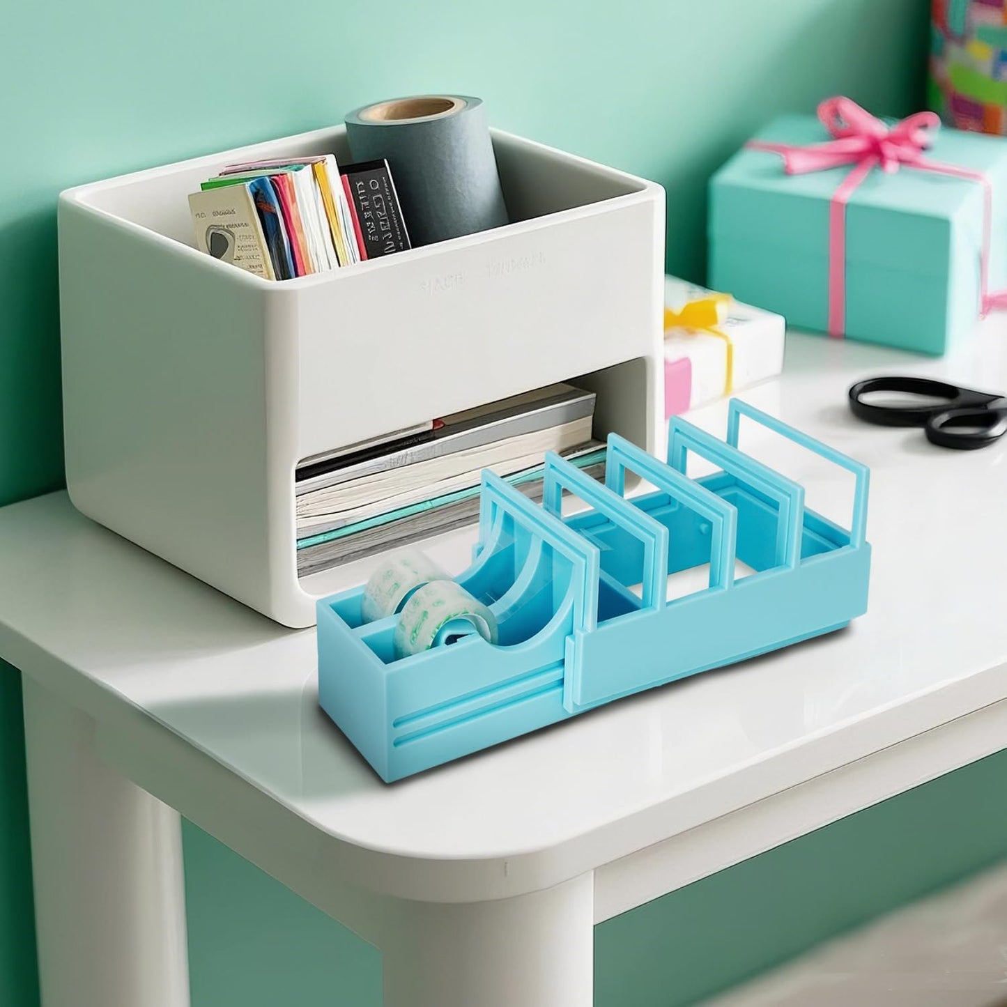 Desktop Tape Dispenser for Gift Wrapping & Crafts