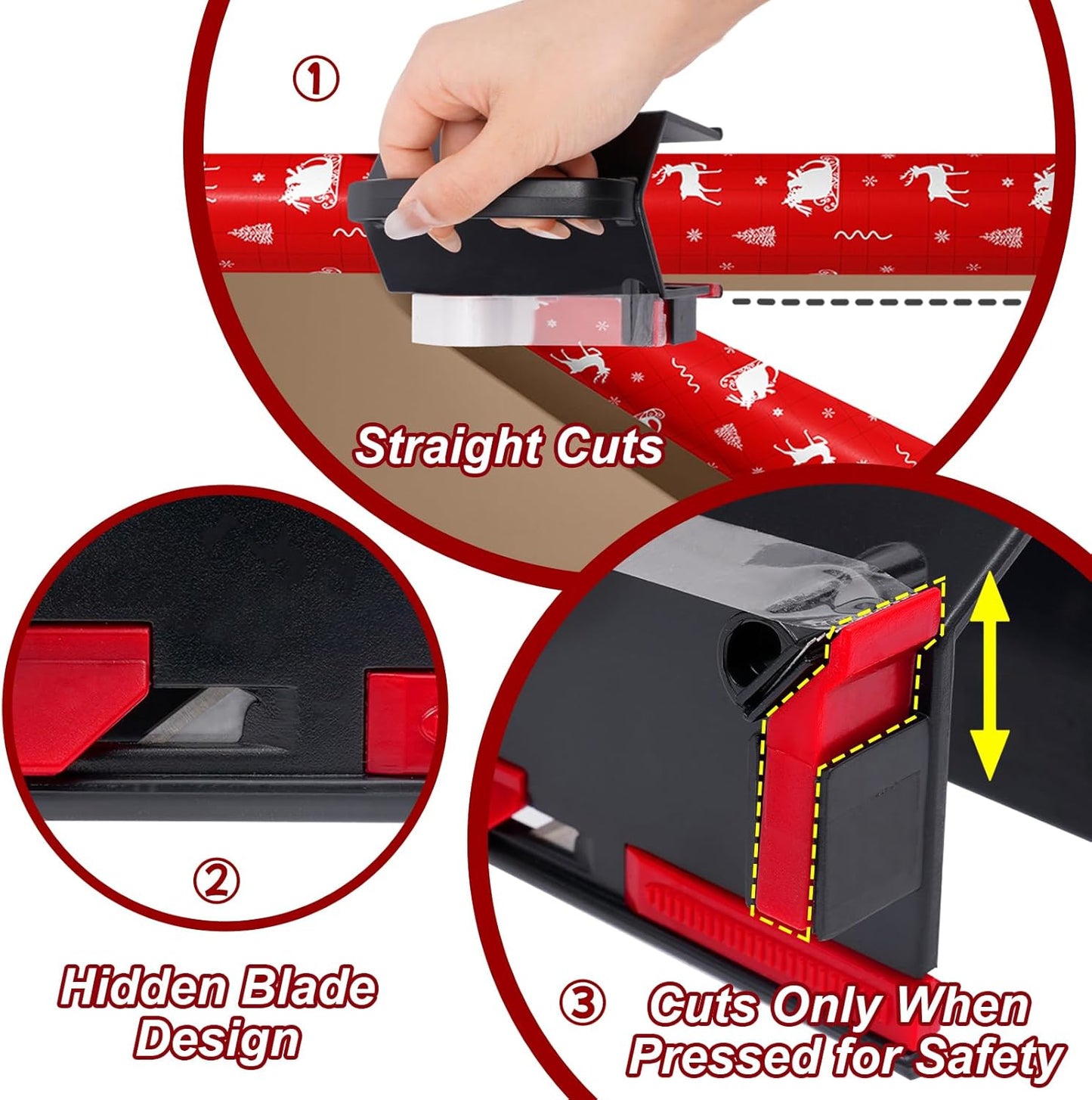2025 NEW Wrapping Paper Cutter & Tape Dispenser