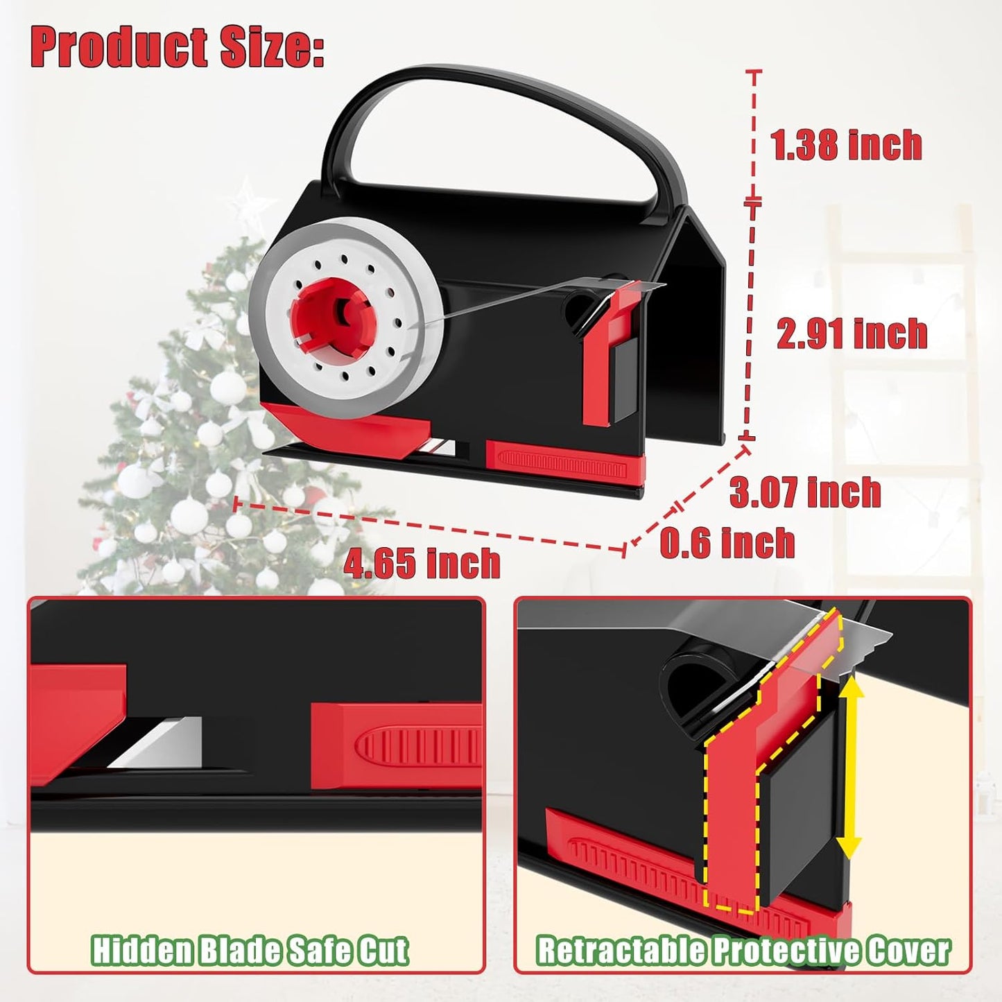 2025 NEW Wrapping Paper Cutter & Tape Dispenser