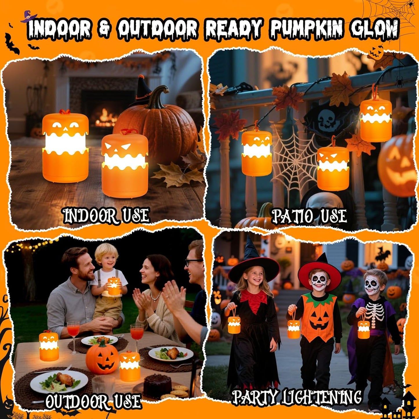 Foldabl Halloween Pumpkin Lantern