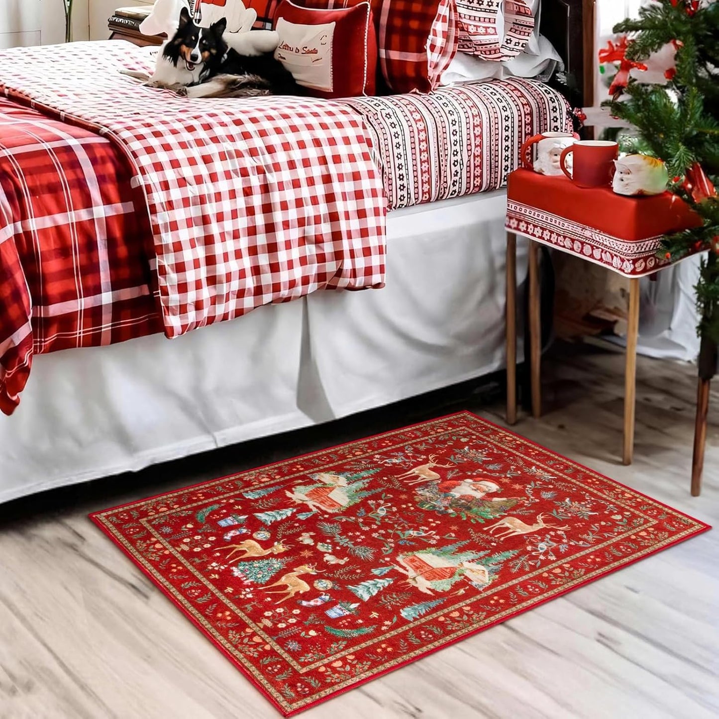 Christmas Print Non-Slip Rug