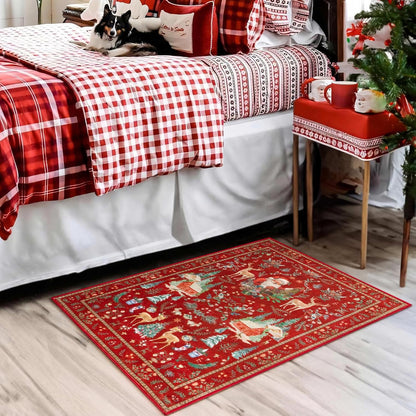 Christmas Print Non-Slip Rug