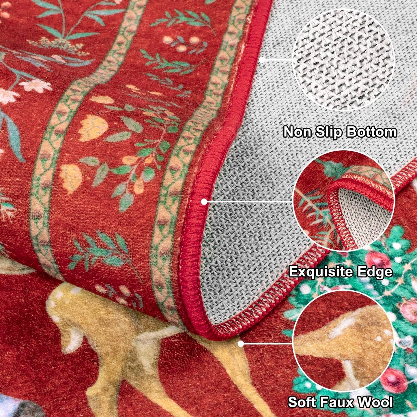 Christmas Print Non-Slip Rug