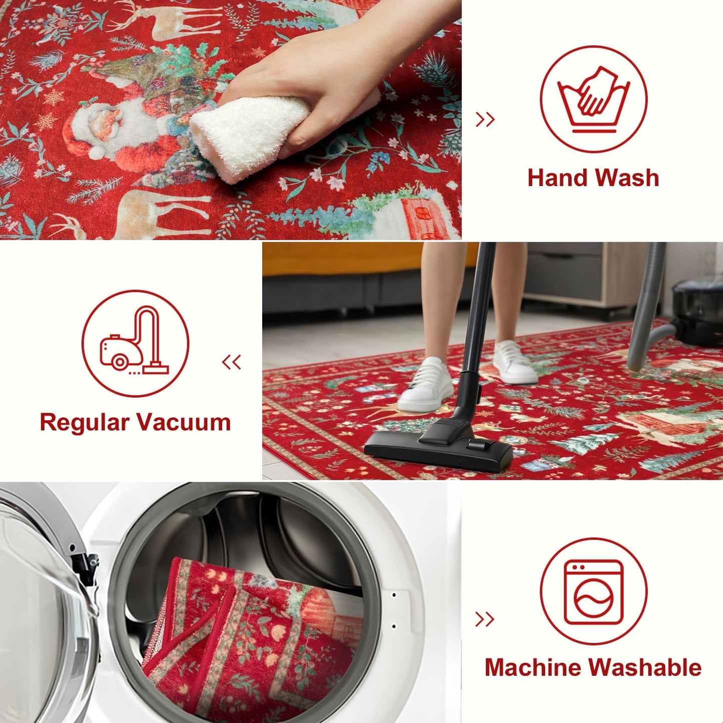 Christmas Print Non-Slip Rug