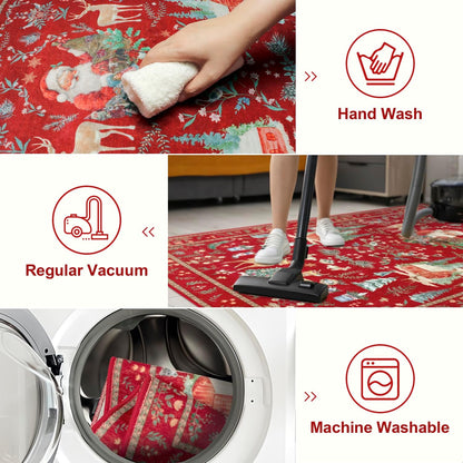 Christmas Print Non-Slip Rug