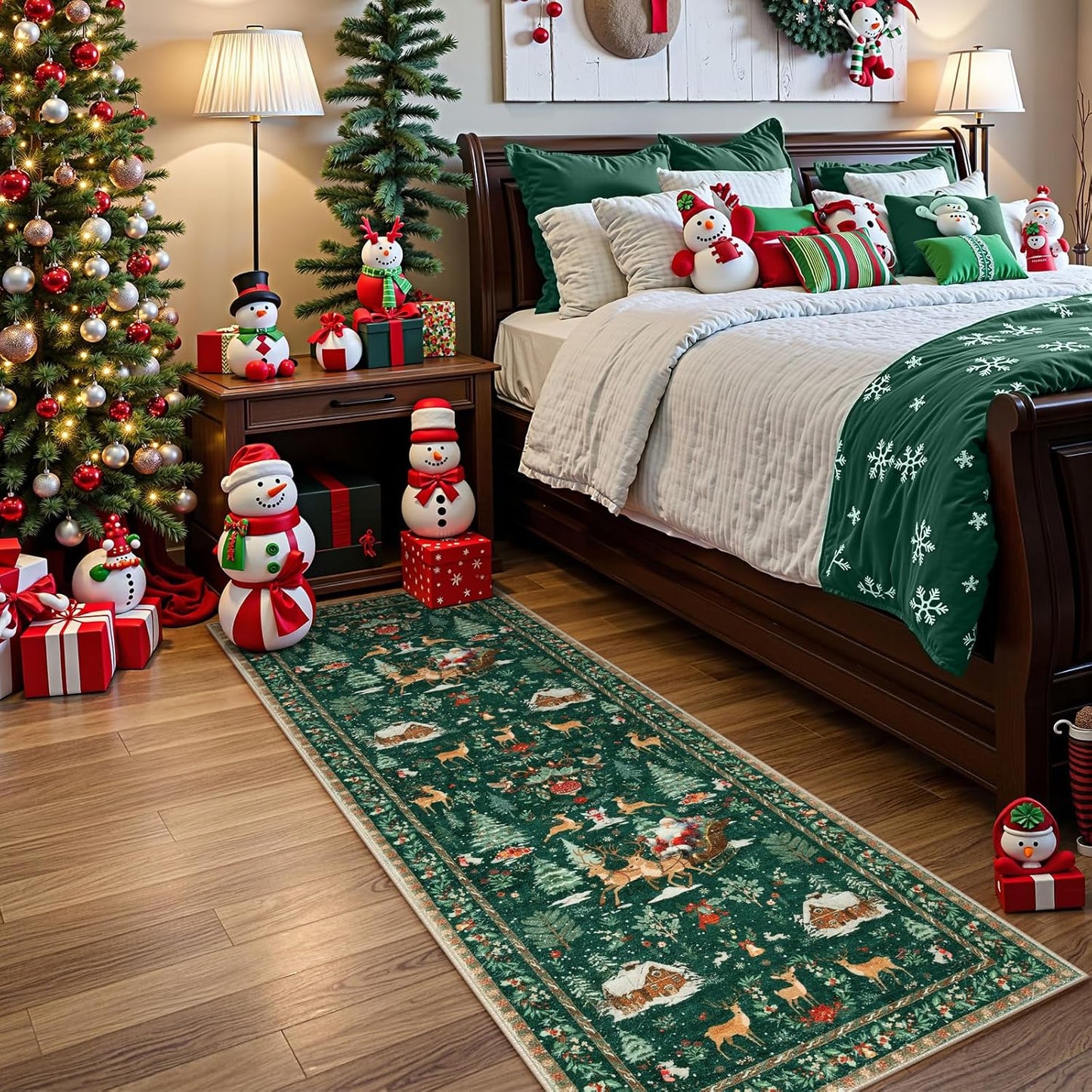 Christmas Print Non-Slip Rug
