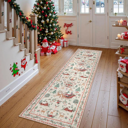 Christmas Print Non-Slip Rug
