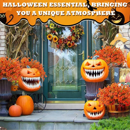 Fun Halloween Pumpkin Teeth Decorations