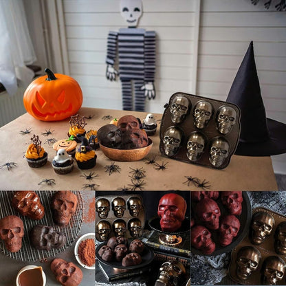 🎃Halloween Sale - 💀Halloween 3D Skull Baking Pan