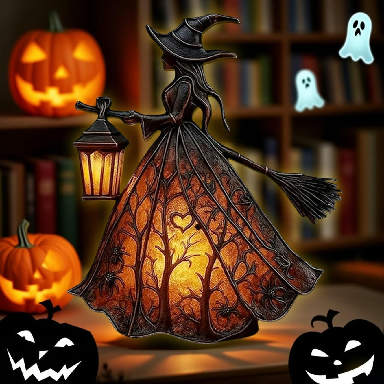 Halloween Witch Lamp