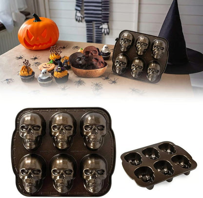 🎃Halloween Sale - 💀Halloween 3D Skull Baking Pan