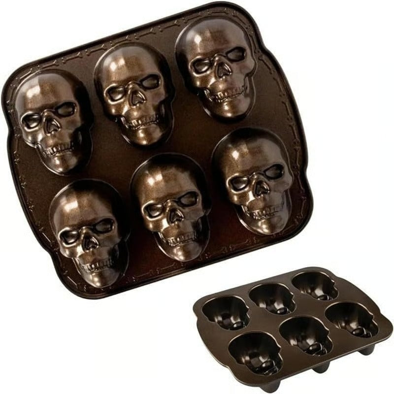 🎃Halloween Sale - 💀Halloween 3D Skull Baking Pan