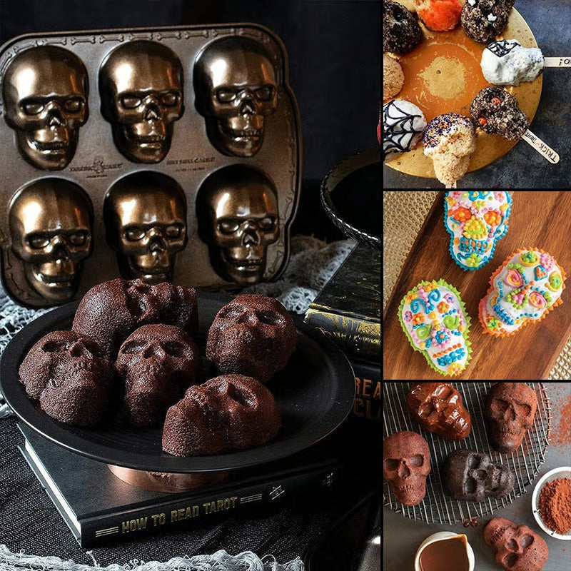 🎃Halloween Sale - 💀Halloween 3D Skull Baking Pan