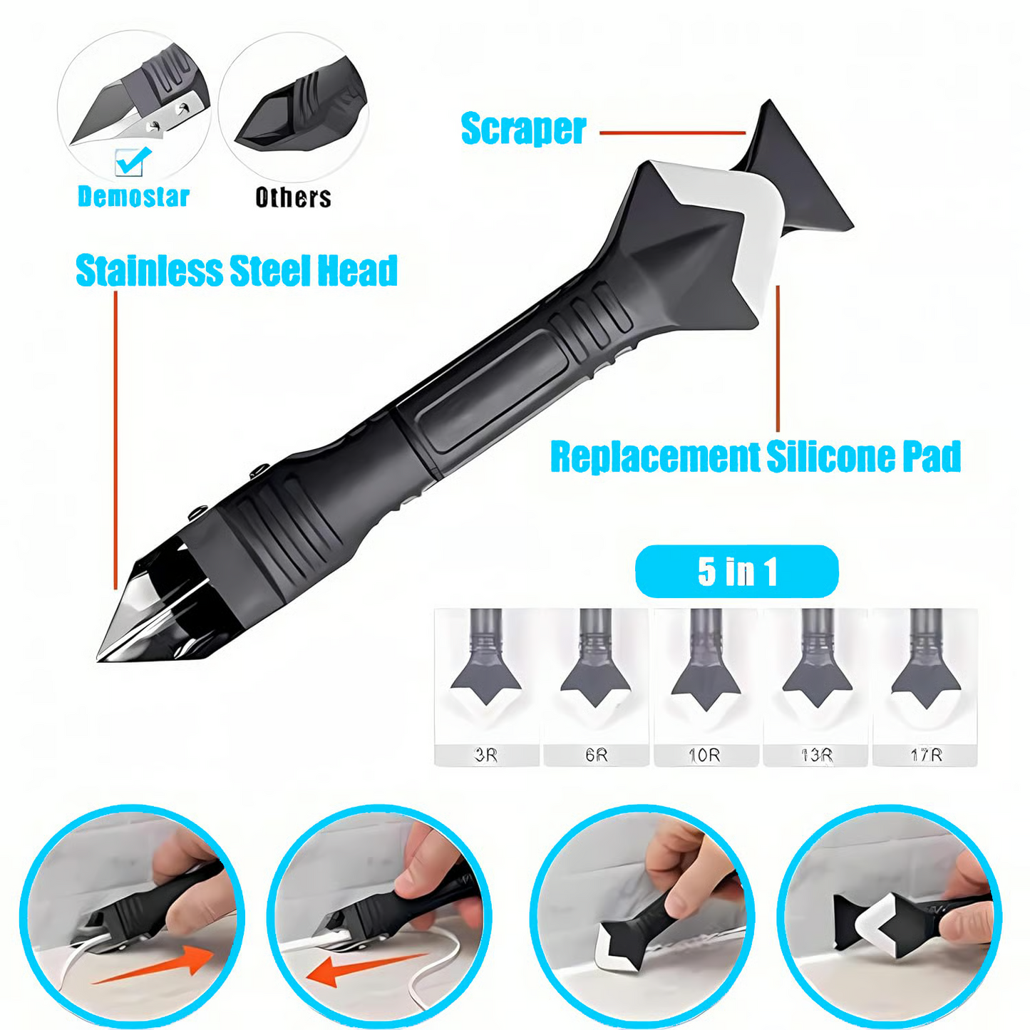 3 in 1 Silicone Remover Multi Tool