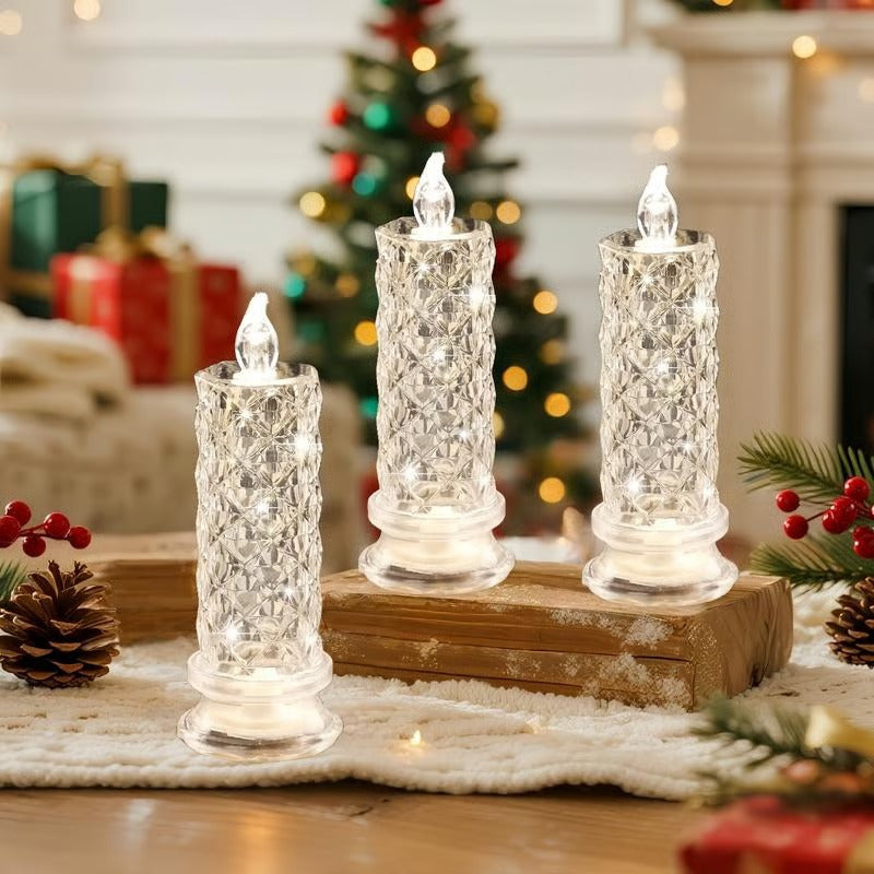Rose Shadow LED Flameless Candle Lights