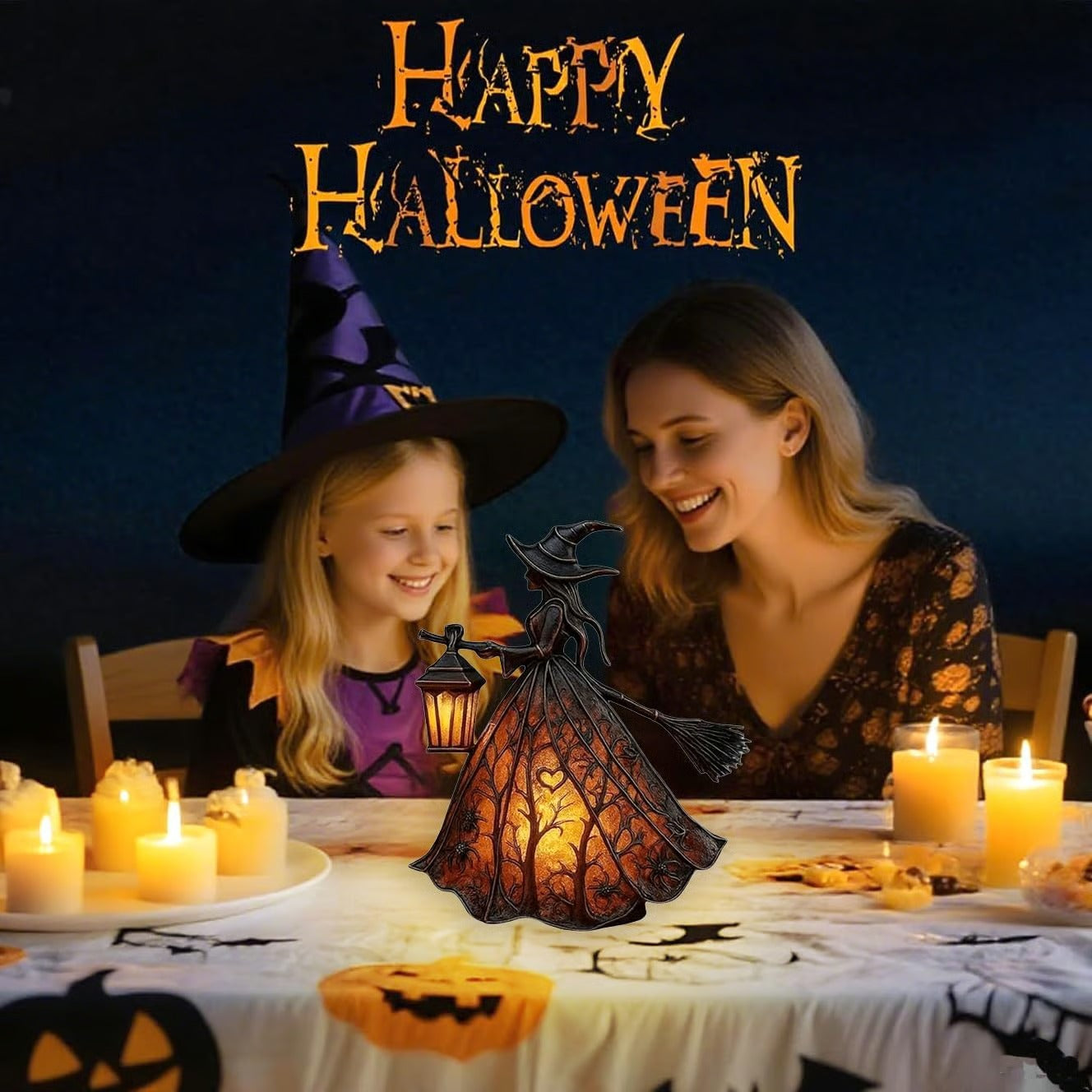 Halloween Witch Lamp