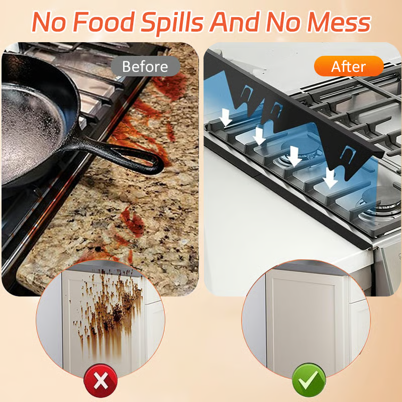 Stainless Steel Adjustable Retractable Stove Gap Covers