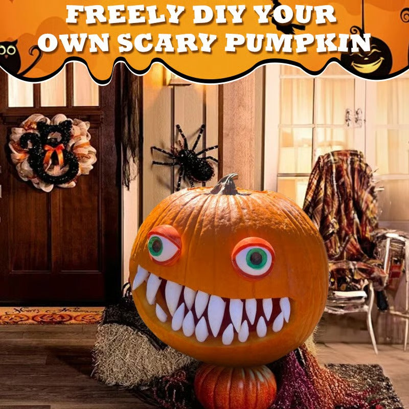 Fun Halloween Pumpkin Teeth Decorations