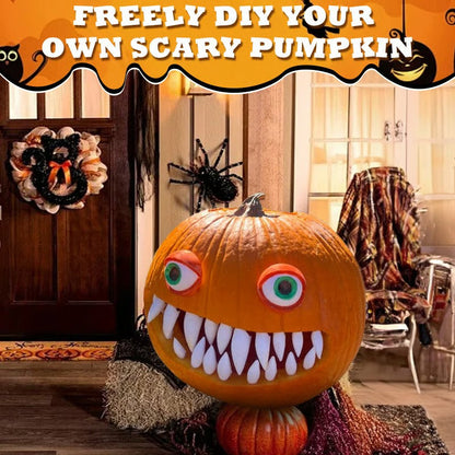 Fun Halloween Pumpkin Teeth Decorations