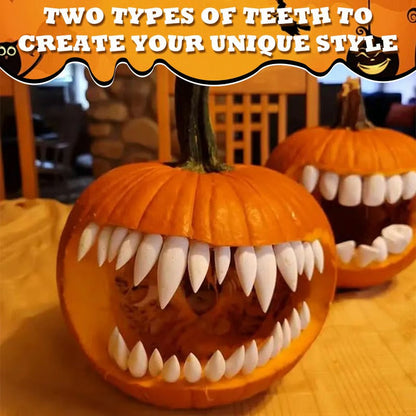 Fun Halloween Pumpkin Teeth Decorations