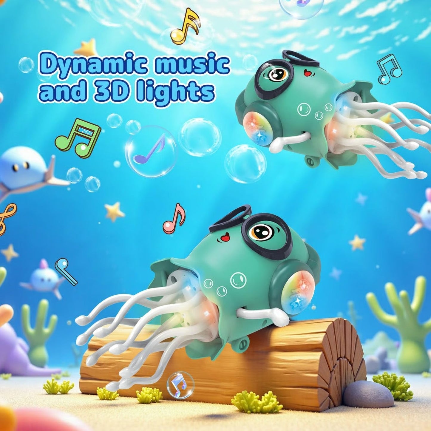 Magic Dancing Music Crawling Jellyfish Toy