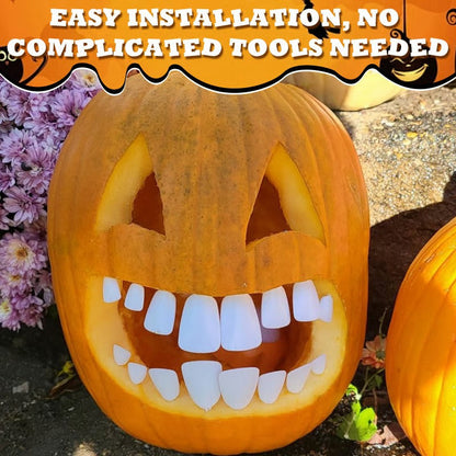 Fun Halloween Pumpkin Teeth Decorations